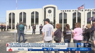 The Terre Haute community comes together to honor its fallen officers.