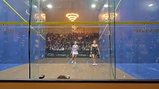 2025 Women's Squash Quarterfinal at JP Morgan Tournament  between Tinne Gilis and Olivia Weaver