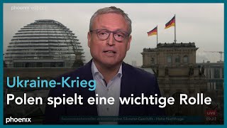 phoenix nachgefragt mit Daniel Brössler zum Besuch von Andrzej Duda in Deutschland am 12.12.22