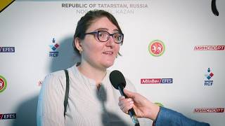 2019 Women's Candidates. Round 8. Interview with Nana Dzagnidze.