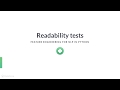 Python Tutorial: Readability tests