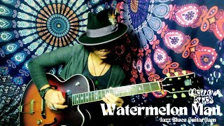 Jazz Blues Guitar Jam of Watermelon Man by Mellow Blues