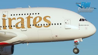 MSFS | FBW A380 | BEAUTIFUL Rome Landing