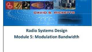 Module 5: Modulation Bandwidth and Pulse Filtering