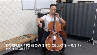 館藏琴弓分享 Cello Bow Review (4) Matching wooden bows to a student cello 巴西蘇木弓用於入門級實木大提琴