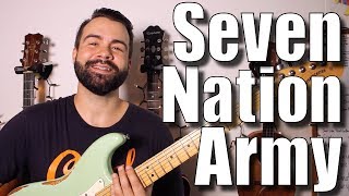 White Stripes - Seven Nation Army - Super Easy Guitar Riff Tutorial