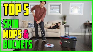 TOP 5 Best Spin Mops & Buckets 2023 | Top Mops Spin Reviews
