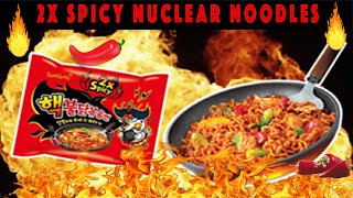 2X NUCLEAR FIRE NOODLES | SPICY NOODLES  🔥 🔥 🔥