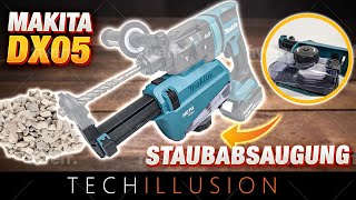 🔥MUST HAVE?! MAKITA DX05 Staubabsaugung DHR182 Akku Kombihammer!😮😱 Makita DHR182Z & DX05 - Test