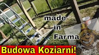 Wietrzna Niedziela! | Obchód, dojenie kóz | Budowa konstrukcji dużej koziarni!