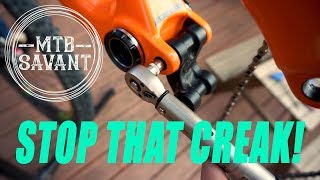 Is your MTB still creaking?  Check these areas next // Stop Creaks Part 2