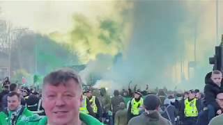 Celtic Fans- Green Brigade - Celtic fans corteo 29th Dec 2019