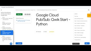 #GSP094 | Google Cloud Pub/Sub: Qwik Start - Python | GCCF