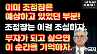 미국주식 조정장을 알수 있었던 이유(주식짬밥)ㅣ예상된 조정장ㅣ이동평균선 매매 괜찮을까? ㅣ 이 순간을 기억하자.