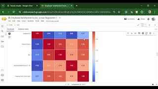 Case Study 1 Linear Regression #python Case study on Small Data (Job Satisfaction Score)