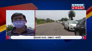 Heavy Traffic Jam After Ganjam-Khordha Border Sealed