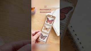 diy butterfly bookmark | easy gift ideas #journalwithme #craftwithme #bookmark #bookmarks