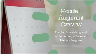 Module 1 Assignment Overview