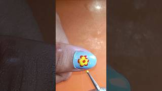 Easy Nail Art / नाखून सजाने की कला / নেল আর্ট😍aasa kooda💕 #naildesign #flowernailart #youtubeshorts