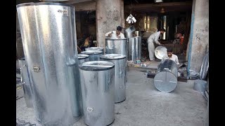 Wheat (Grain) Storage Drum Making Process With Next Level Skills || Completely Handmade Works