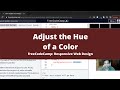 Adjust the Hue of a Color (Applied Visual Design) freeCodeCamp tutorial