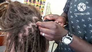 Before and after Retouch Dreadloc With Crotchet for white People or Coloured Hair