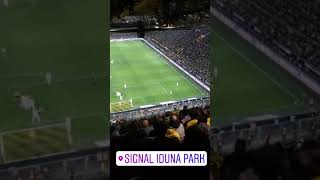 Borussia Dortmund vs Bayer Leverkusen | dan-axel zagadou goal from stands