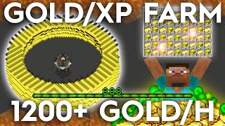 Minecraft Gold/XP Farm - 1200+ Ingots per Hour - Zombie Pigman Farm
