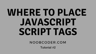 Where to place our javascript script tags