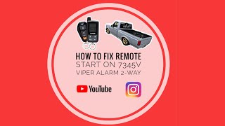 How to fix 7345V viper alarm remote start