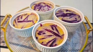 สังขยามันม่วงน่ากินมากดึ๋งๆ purple sweet potato custard #สังขยามันม่วง #ของหวาน