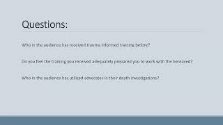 MDI Myth: Talking with Decedent’s Families is Simple and Routine