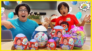 Ryan's World Giant Easter eggs Surprise!!