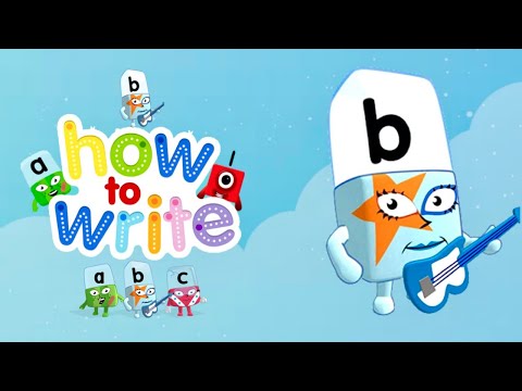 Alphablocks How To Write Letter B (Bouncy Letter Family) | Meet ...