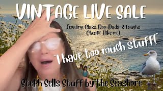 Crazy Cheap Old Sad Lady Selling Her Stuff VINTAGE LIVE SALE - Late Night Pop Up (2/11)