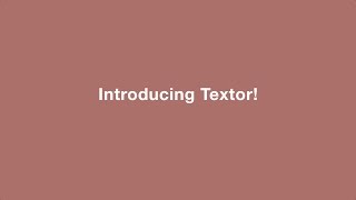 Textor Tutorial