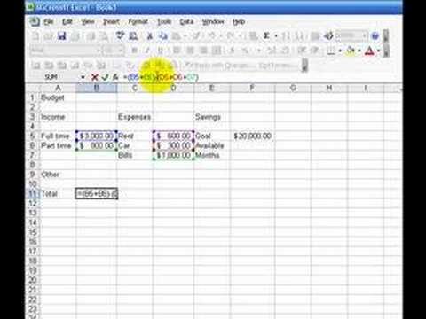 Excel Basics - How to create a budget on a spreadsheet Excel Basics - How to create a budget on a spreadsheet