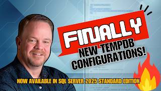 NEW TempDB Performance Configurations in SQL Server 2025 | This is HUGE!
