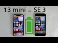 iPhone SE 3 vs 13 mini Battery Life DRAIN Test