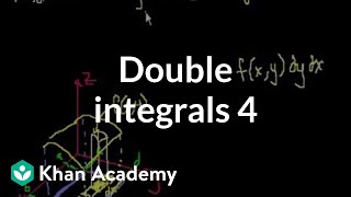 Double integrals 4 | Double and triple integrals | Multivariable Calculus | Khan Academy