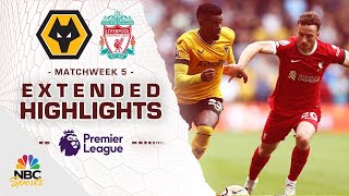 Wolves v. Liverpool | PREMIER LEAGUE HIGHLIGHTS | 9/16/2023 | NBC Sports