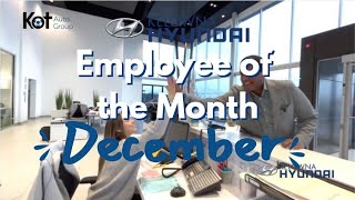 December's Employee of the Month!