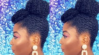 Sensationnel Synthetic Instant Bun With Bangs Fairy On Natural  Hair | Protective Style