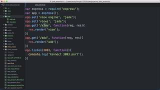 Server Side JavaScript - Jade extends 1- intro