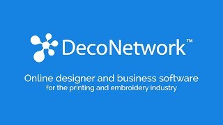 DecoNetwork online designer and business software for printing and embroidery