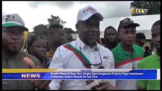 Barr. Sergius Ogun inaugurates projects, urges constituents to vote Gov. Obeseki for second term