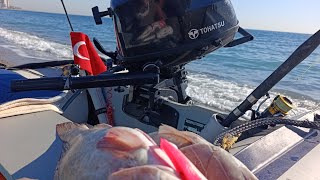 320 şişme bot/6 HP tohatsu/garmin striker 4 suya indirme