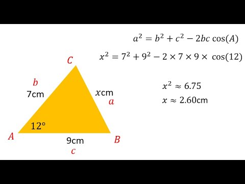 Using The Cosine Rule - YouTube