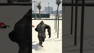 GTA V || Funny Gorilla gameplay - 13 || Gorilla Mods || #shorts