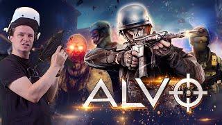 This is how the VR shooter ALVO looks like on the Playstation VR2!